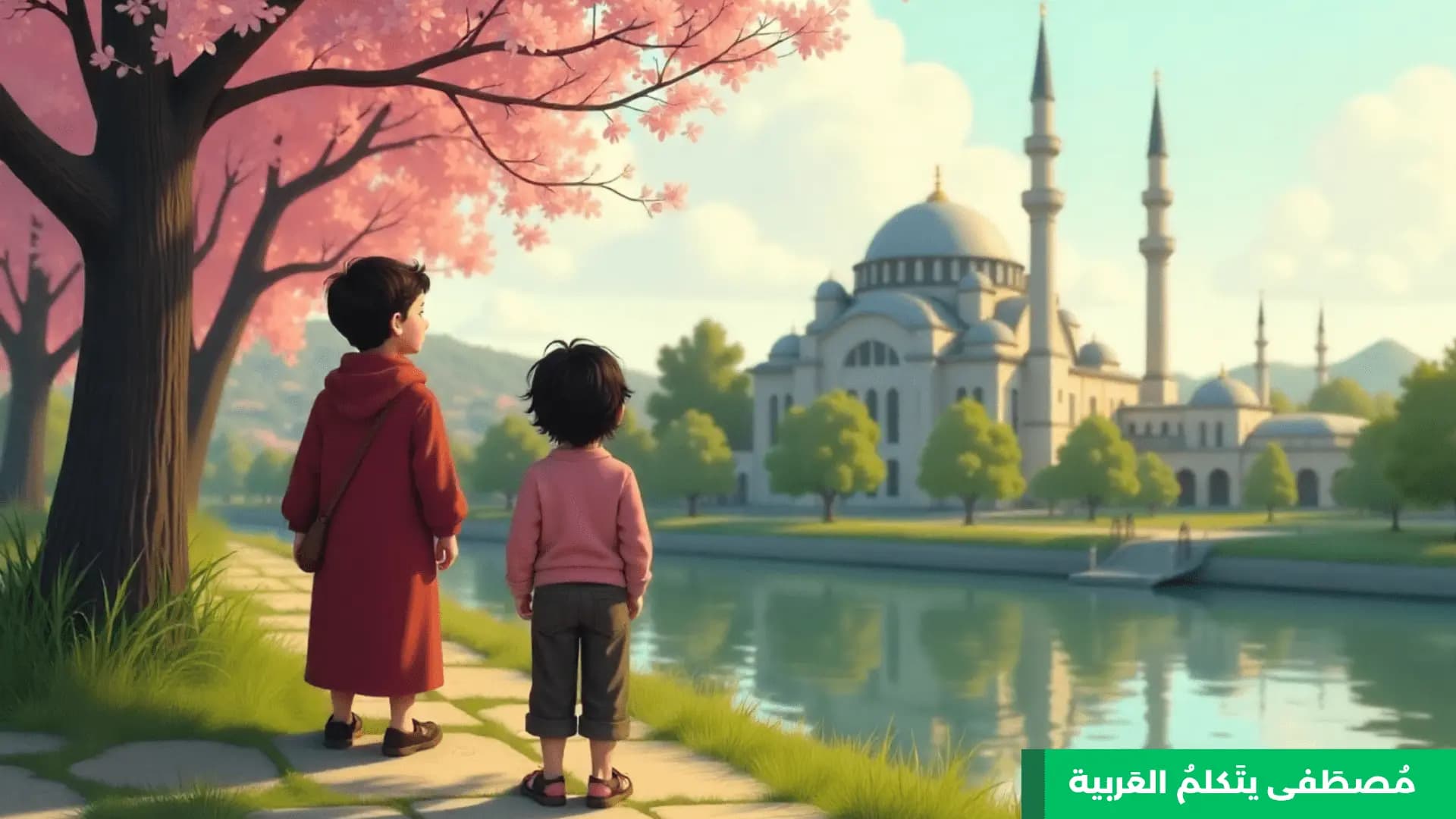 مُصْطَفَى يَتَكَلَّمُ العَرَبِيَّةَ