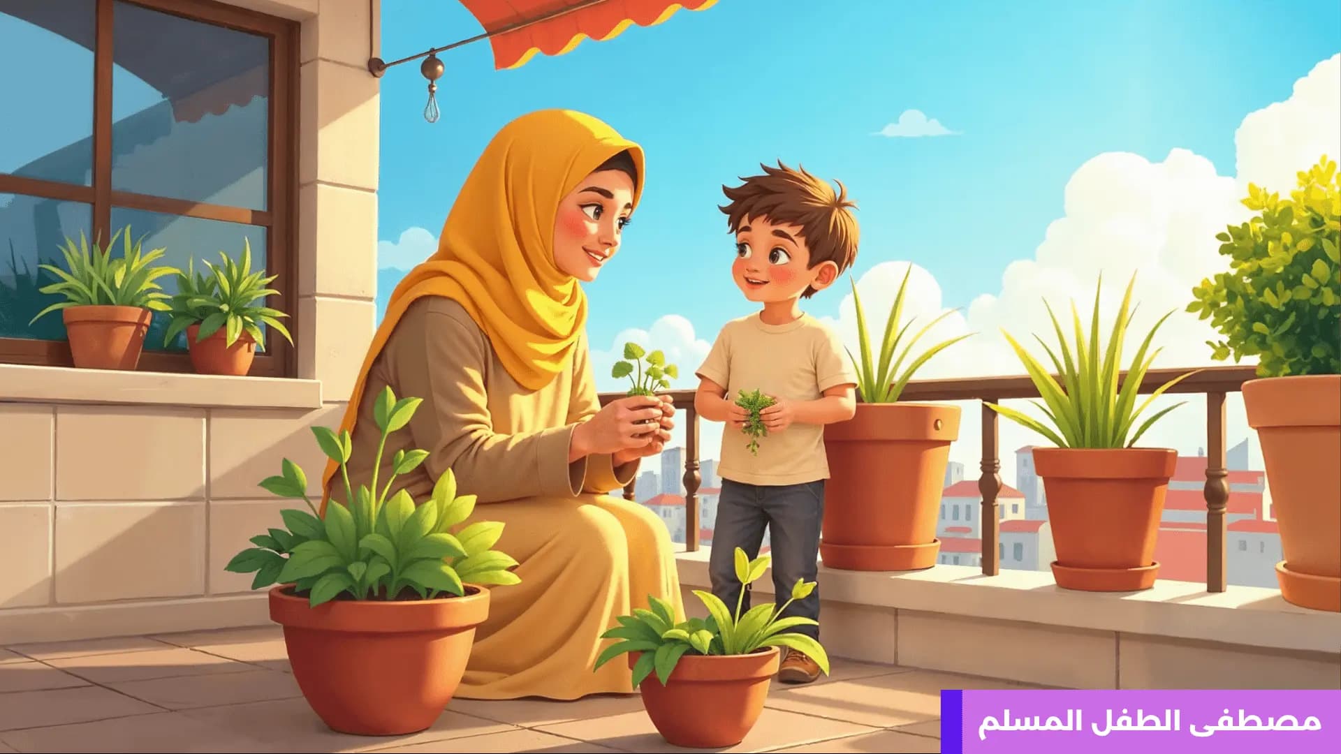 مُصْطَفَى الطِّفْلُ المُسْلِم